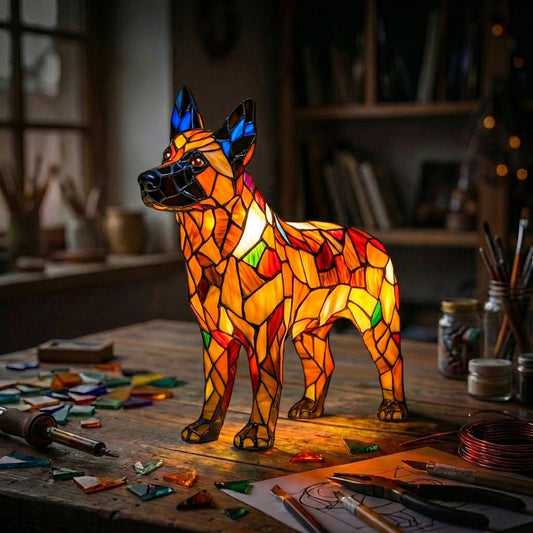 German Shepherd Lamp