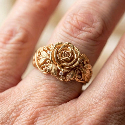 Golden Flower Ring