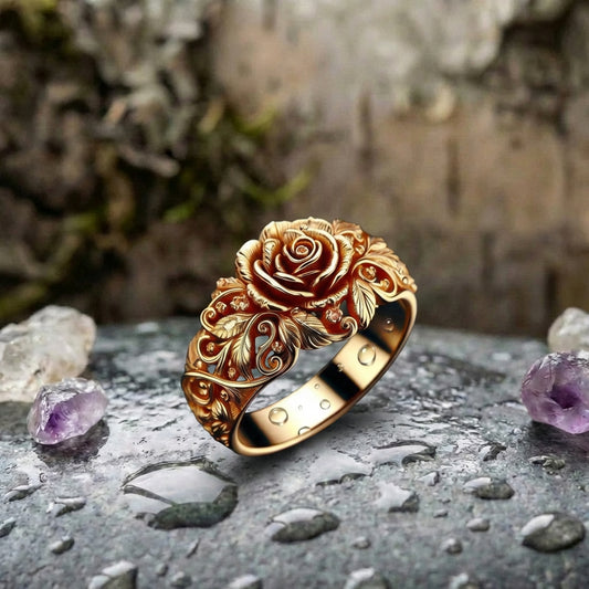 Golden Flower Ring