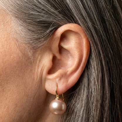 Golden Pearl Exquisite Earrings
