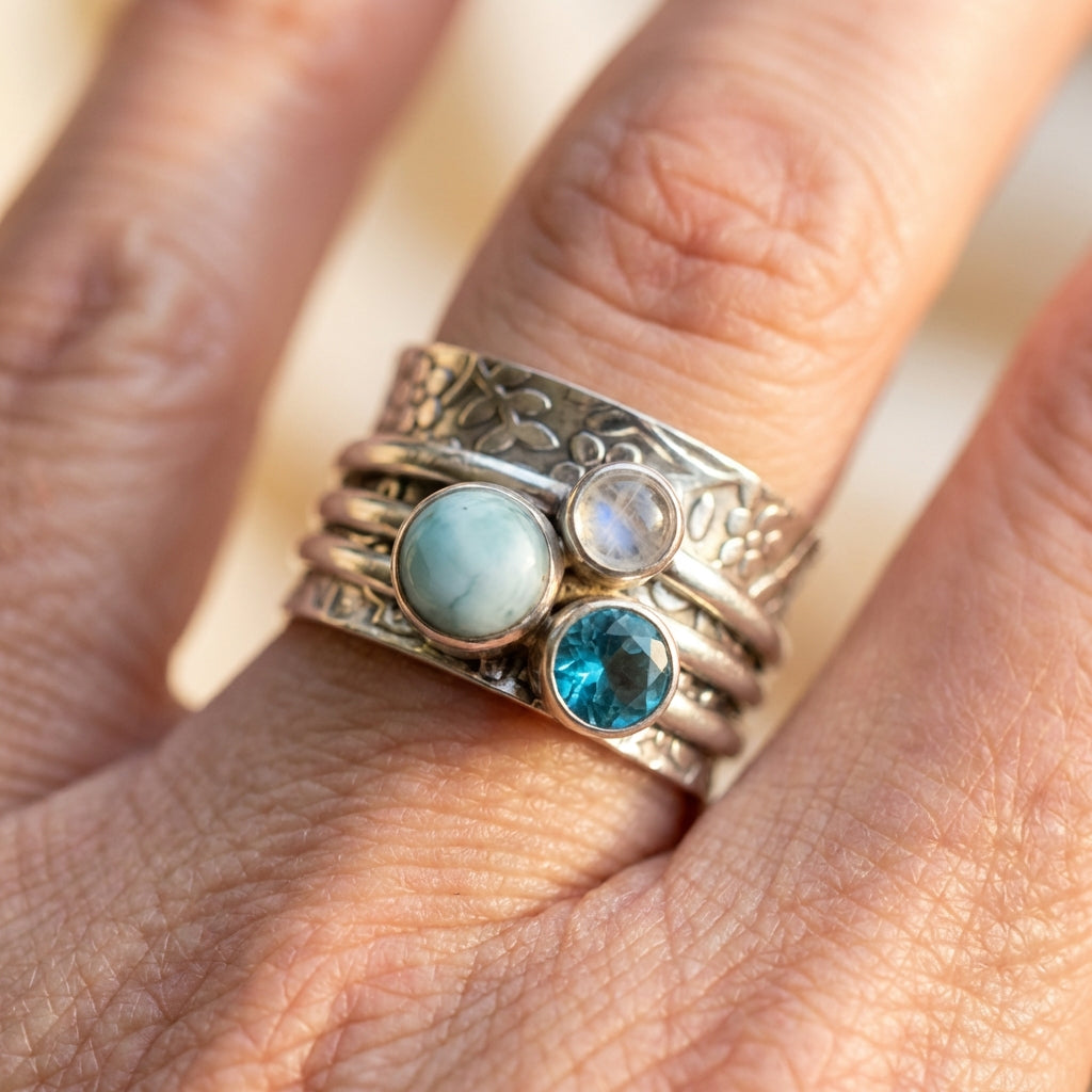 Handmade Silver Gemstone Ring