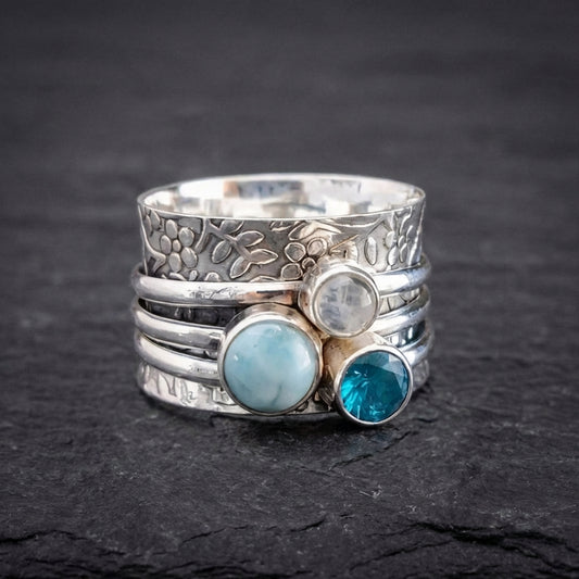 Handmade Silver Gemstone Ring 51957270