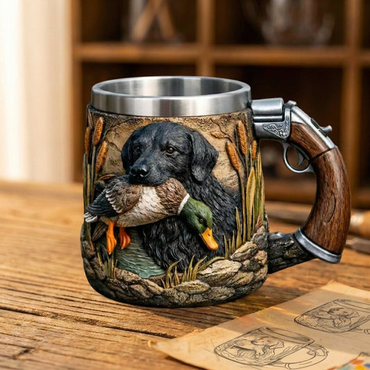 Hunting Dog Retriever Gun Mug