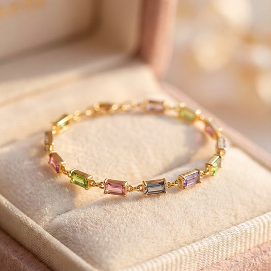 Isabella Multicolor Cz Stone Bracelet