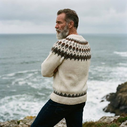 Ivory Rustic Lopapeysa Heritage Crewneck