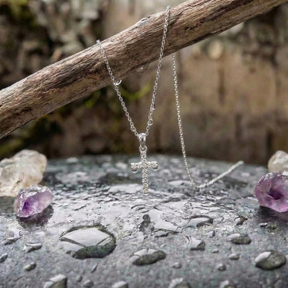 Jianna Silver Cross Necklace