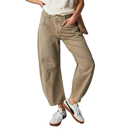 Relaxed tapered cargo jeans