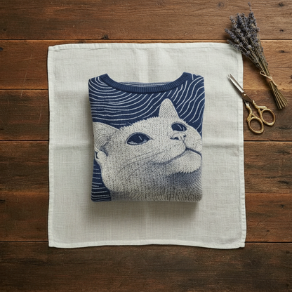 Anna's Handkitted Cat Sweater