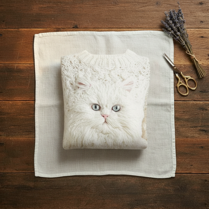 Anna's Handkitted Cat Sweater