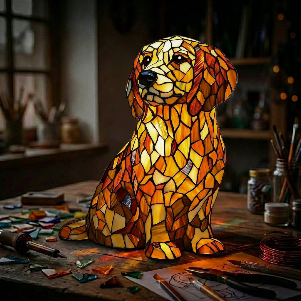 Labrador Sitting Lamp