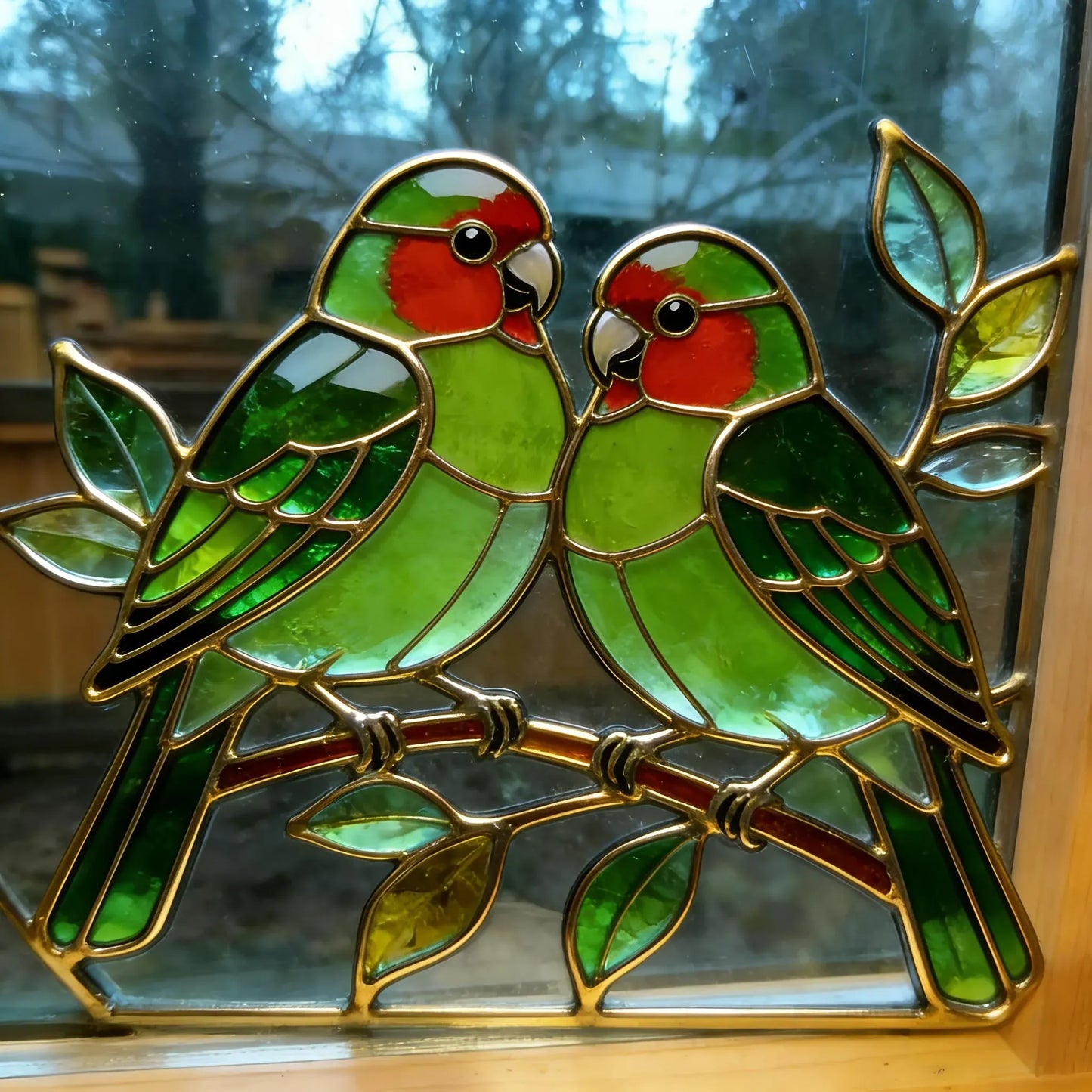 Lovebird Duo Suncatcher