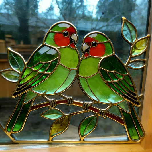 Lovebird Duo Suncatcher