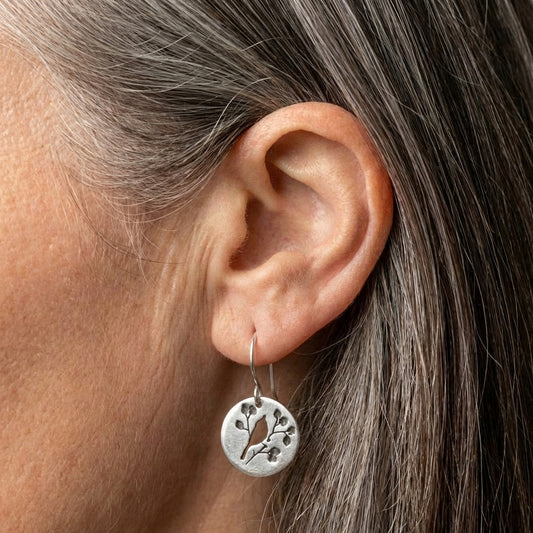 Minimalist Bird Dangle Earrings