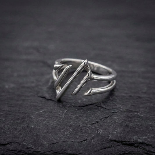 Minimalist Silver Statement Ring 90685046
