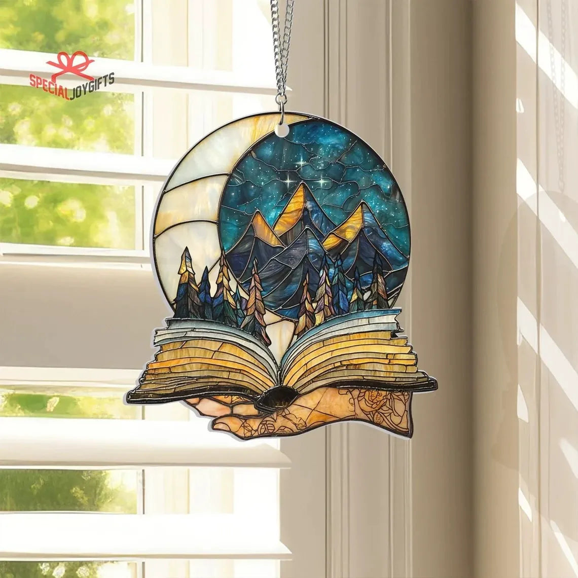Mountain Landscape Book Suncatcher