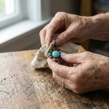 Multicoloured Turquoise Round Earrings