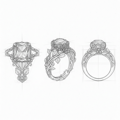 Nature Green Crystal Ring