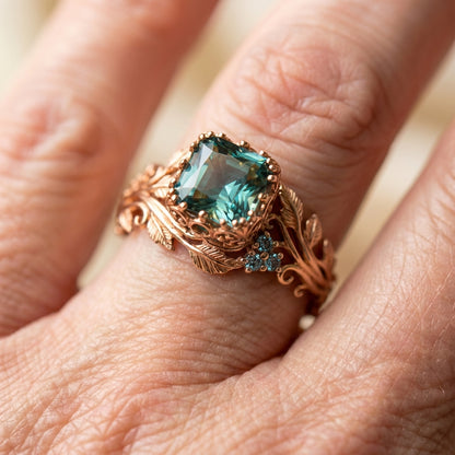 Nature Green Crystal Ring