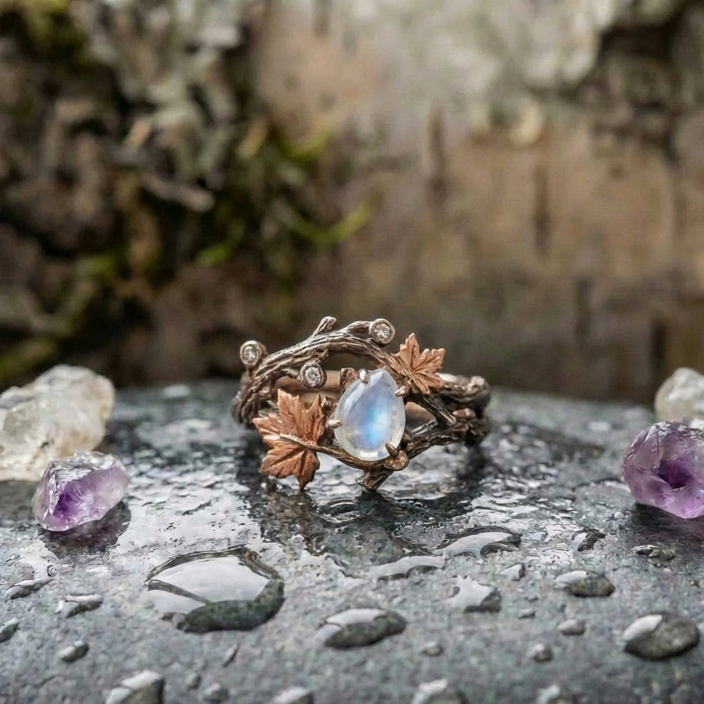 Nature Moonstone Ring