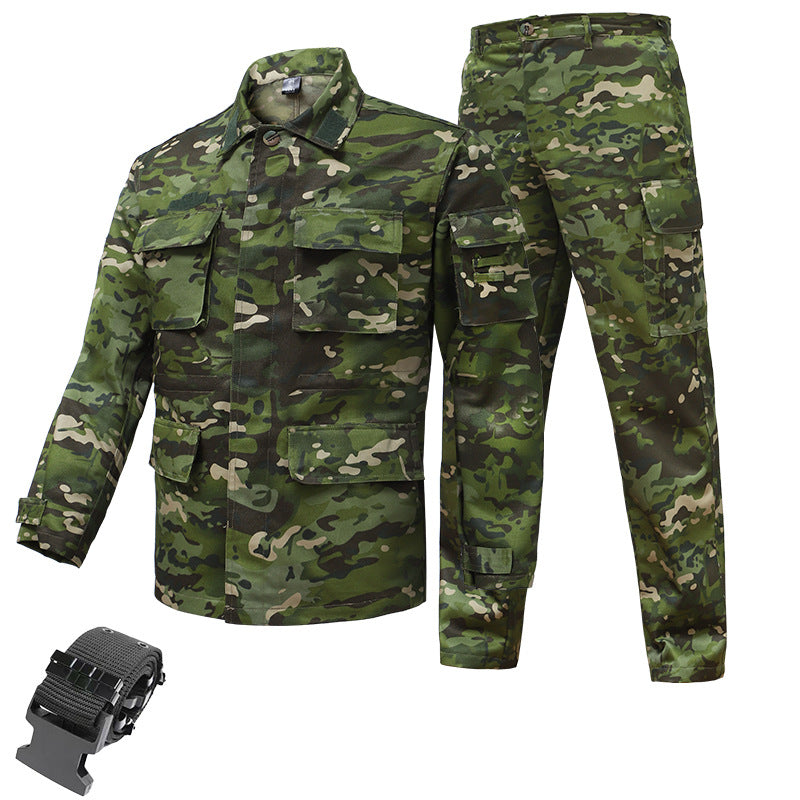 Woodland Camouflage Uniform Suit + Belt