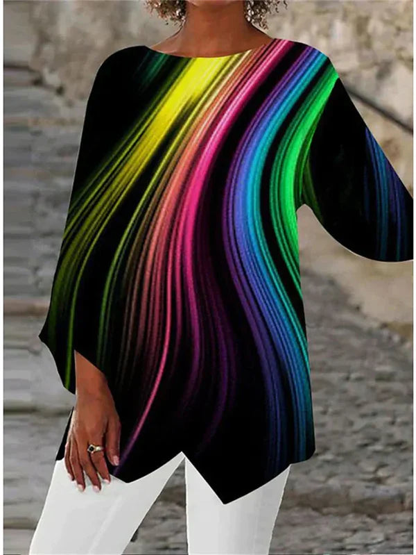 Glitter Swirl Print Tunic