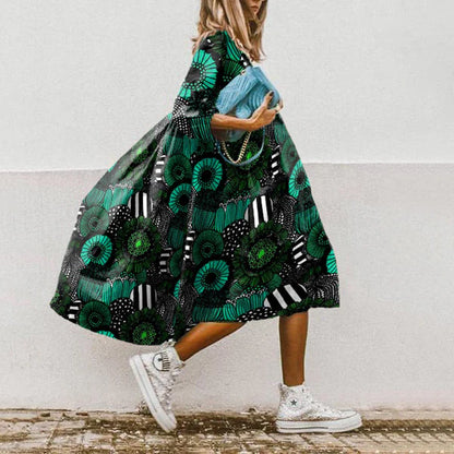 Floral Print Midi Dress