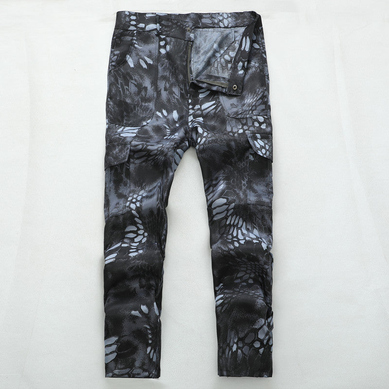 Black Camouflage Pants