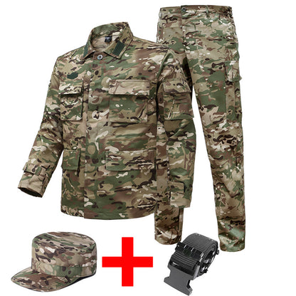 Cp Camouflage Uniform Suit + Hat + Belt