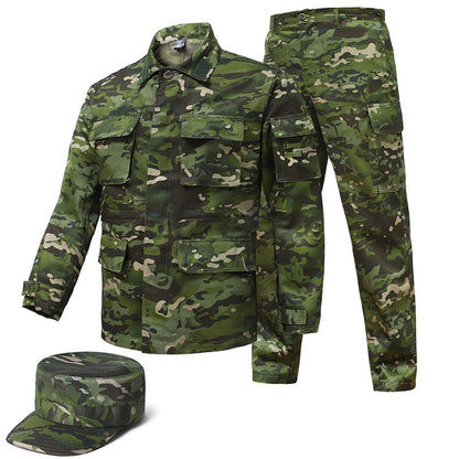 Woodland Camouflage Uniform Suit + Hat