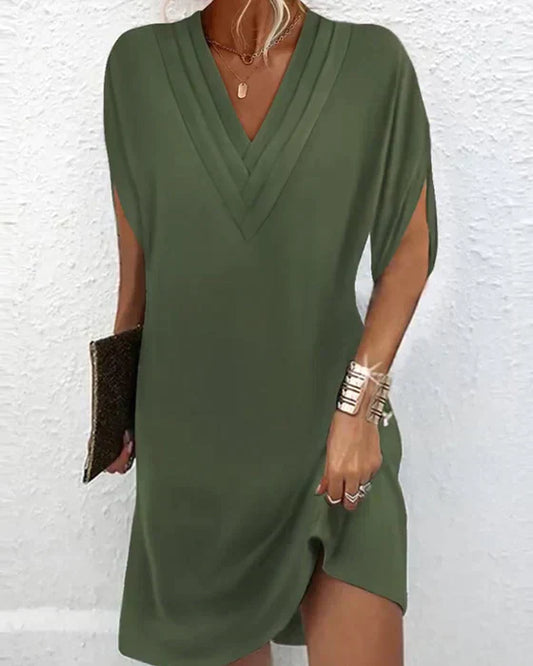 Cowl Neck Tunic Dress
