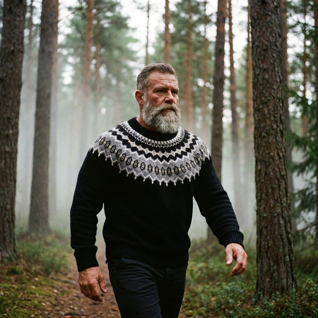 Onyx Nordic Circular Yoke Crewneck