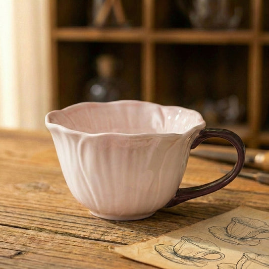 Pink Petal Ceramic Mug