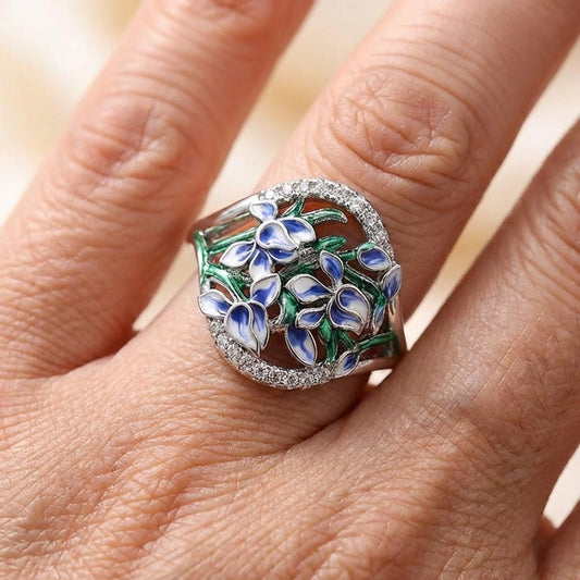 Romantic Lily Flower Ring