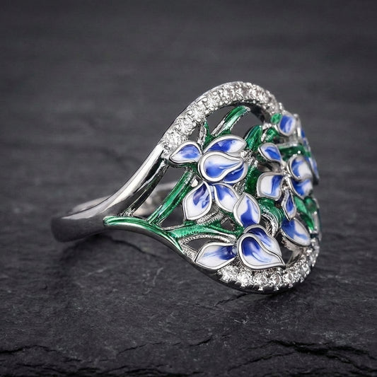 Romantic Lily Flower Ring 40066330