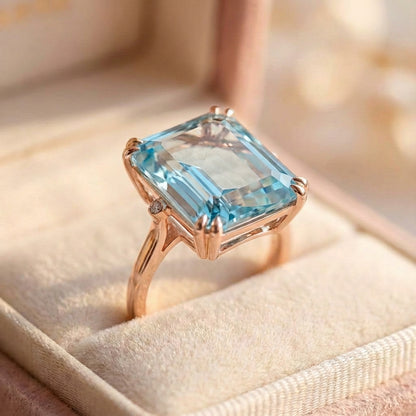 Romantic Sky Blue Ring