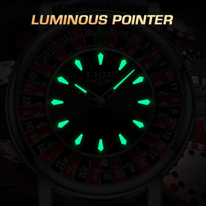 Men's Casino Roulette Wheel Watch