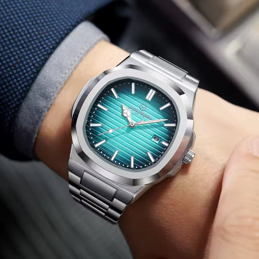 Men's Luxury Square-Round Watch