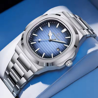 Men's Luxury Square-Round Watch