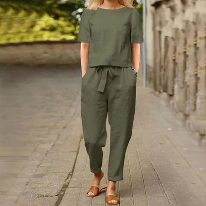 Linen Two Piece Matching Set