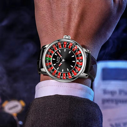 Men's Casino Roulette Wheel Watch