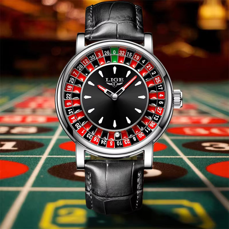 Men's Casino Roulette Wheel Watch