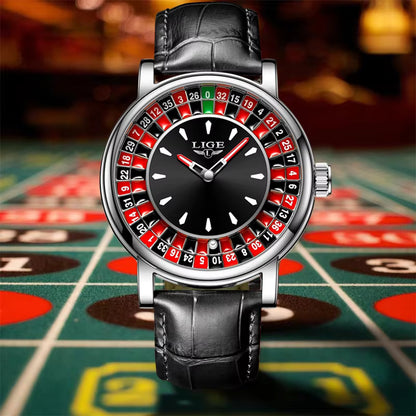 Men's Casino Roulette Wheel Watch