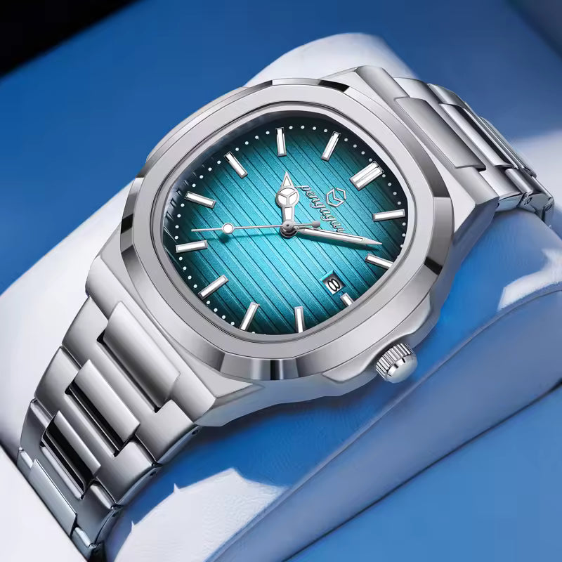Men's Luxury Square-Round Watch