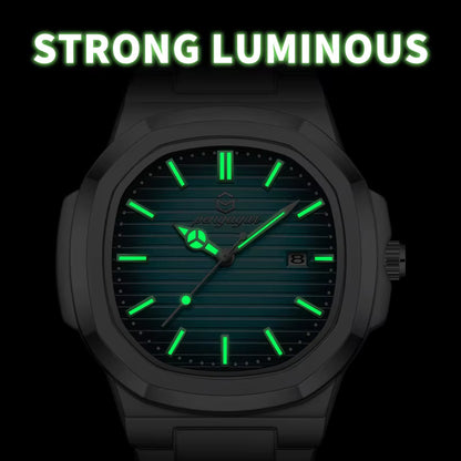 Men's Luxury Square-Round Watch
