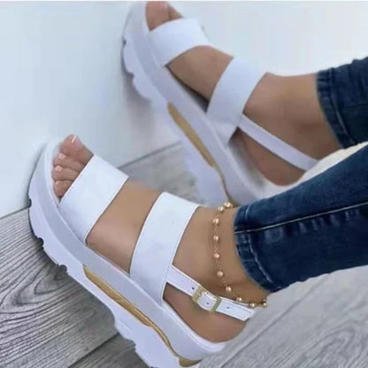Double Strap Platform Sandals