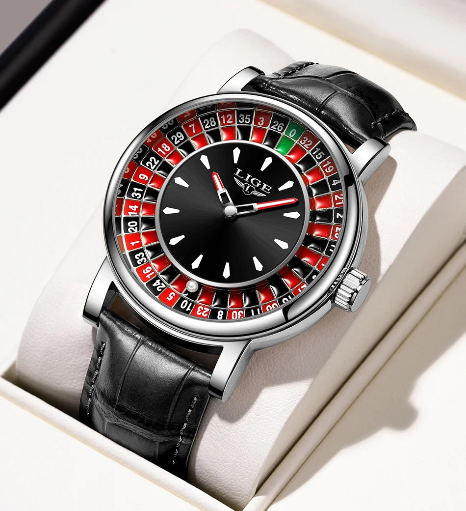 Men's Casino Roulette Wheel Watch