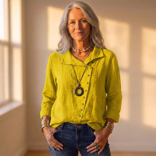 Collared Shirt With Button Front