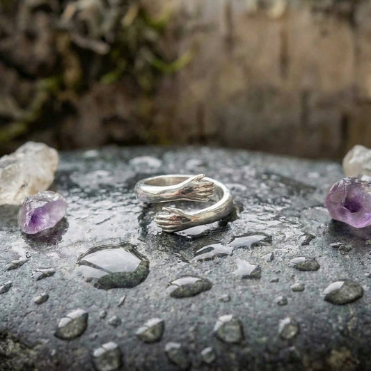 Silver Adjustable Hug Ring