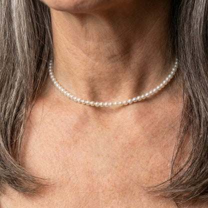 Silver Pearl Necklace