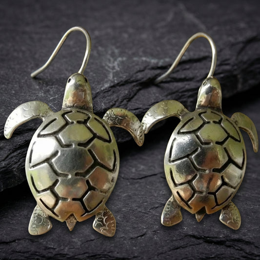 Silver Turtle Earrings 75233577
